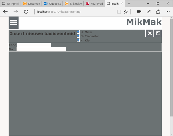 Mikmak View UnitBase Inserting pagina zonder opmaak